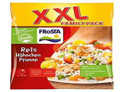 Bild: Lebensmittel Testbericht - Frosta - Reis Hähnchen Pfanne XXL