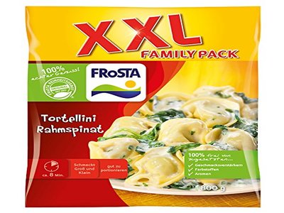 Bild: Lebensmittel Testbericht - Frosta - Tortellini Rahmspinat XXL