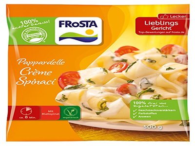 Bild: Lebensmittel Testbericht - Frosta - Pappardelle Crème Spinaci