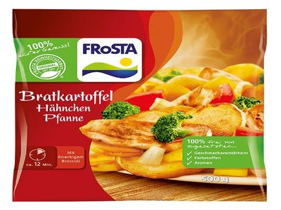 Bild: Lebensmittel Testbericht - Frosta - Bratkartoffel Hähnchen Pfanne