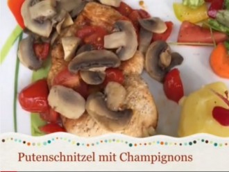 Putenschnitzel mit Champignons - Rezept, Bild von Frid123