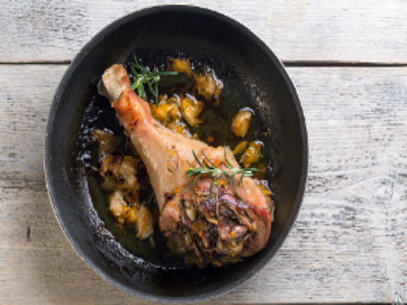 Entenkeulen auf Linsengemüse auf Alle-Rezepte.com