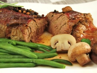 Braten vom Rind mit Weißwein- Balsamico-Sauce auf Alle-Rezepte.com