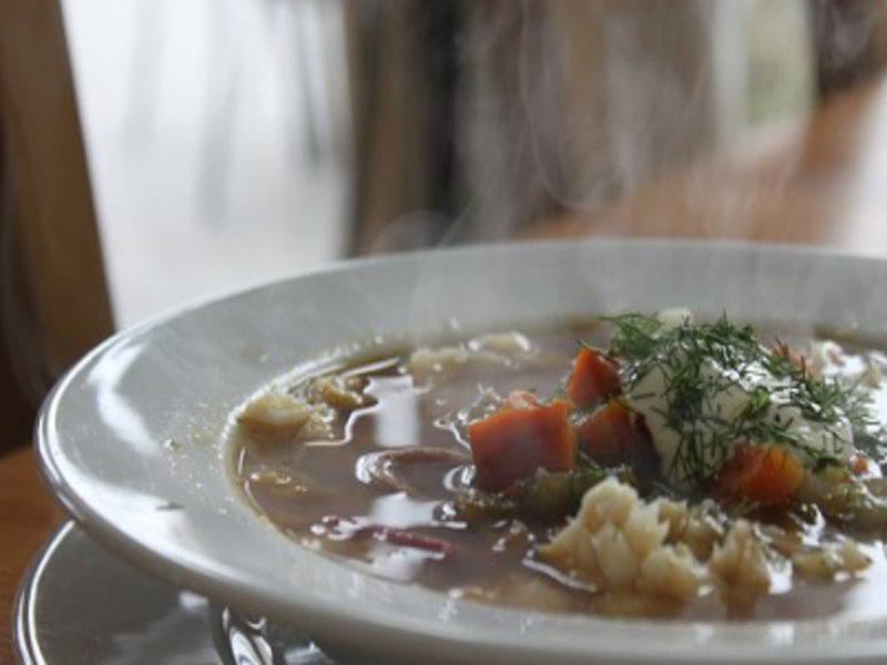 Griechische Fischsuppe mit Eier-Zitronen-Sauce auf Alle-Rezepte.com