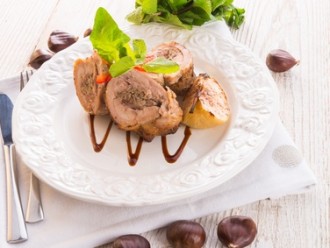 Hähnchenbrust gefüllt mit Bärlauch-Creme und Champignons auf Alle-Rezepte.com