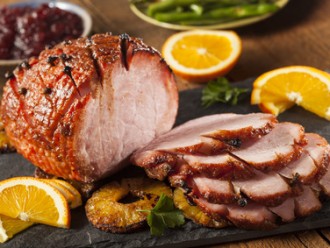 Schinkenbraten in eingelegter Honig-Senf-Marinade auf Alle-Rezepte.com