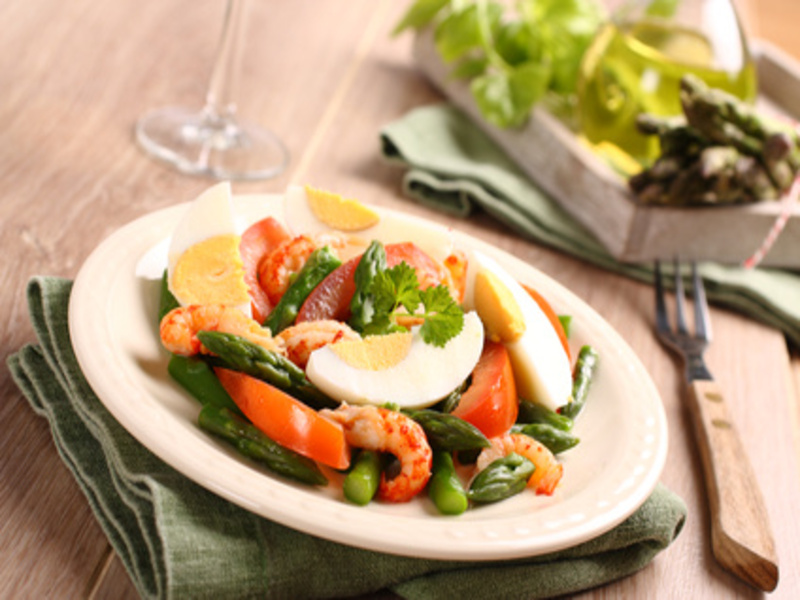Spargel-Shrimps-Salat auf Alle-Rezepte.com