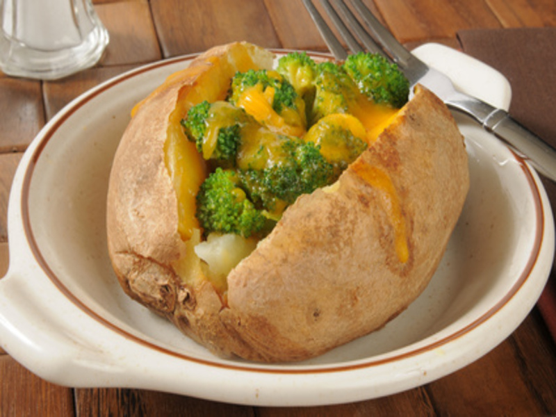 Ofenkartoffel mit Brokkoli-Käse-Füllung - Rezept, Bild von Olaf
