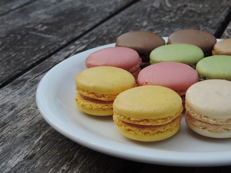 Arpicotfarbene Macarons auf Alle-Rezepte.com