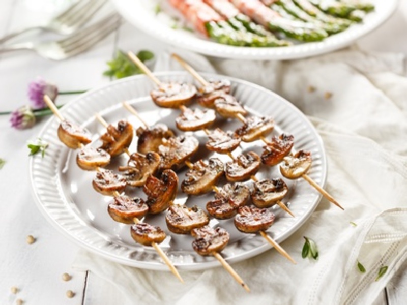 gegrillte Champignonspieße auf Alle-Rezepte.com