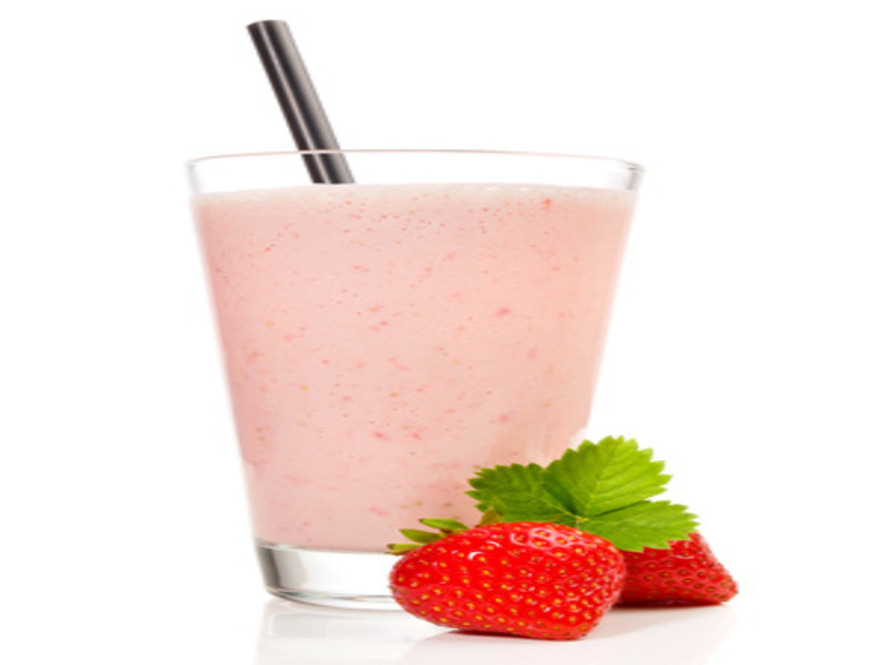 Erdbeer-Milchshake mit Magerquark - Rezept, Bild von Olaf