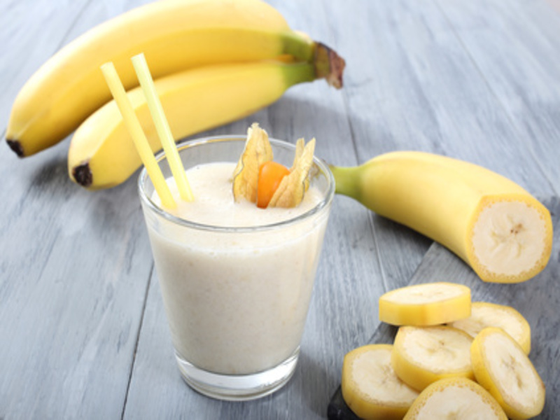 Bananen-Milchshake mit Vanille-Zucker - Rezept, Bild von Olaf